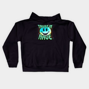 TRUST IN RAVE #11 SMILEY Kids Hoodie